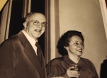 An older Raymond Earl Hill, still known to my family as Cap, with his second wife, Sybil Wardwell Hill (d. June 29, 1988).