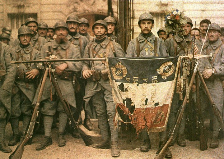 French soldiers in Paris, 1917
