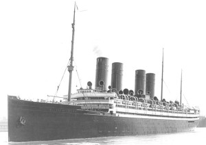 The SS Kaiser Wilhelm II (Agamemnon) — the transport ship that conveyed Capt. Hill and much of the 365th Infantry Division to France.