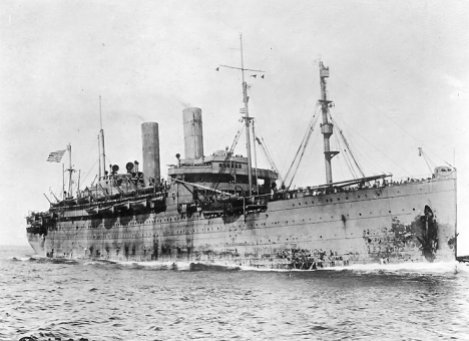 The SS George Washington in service during World War I